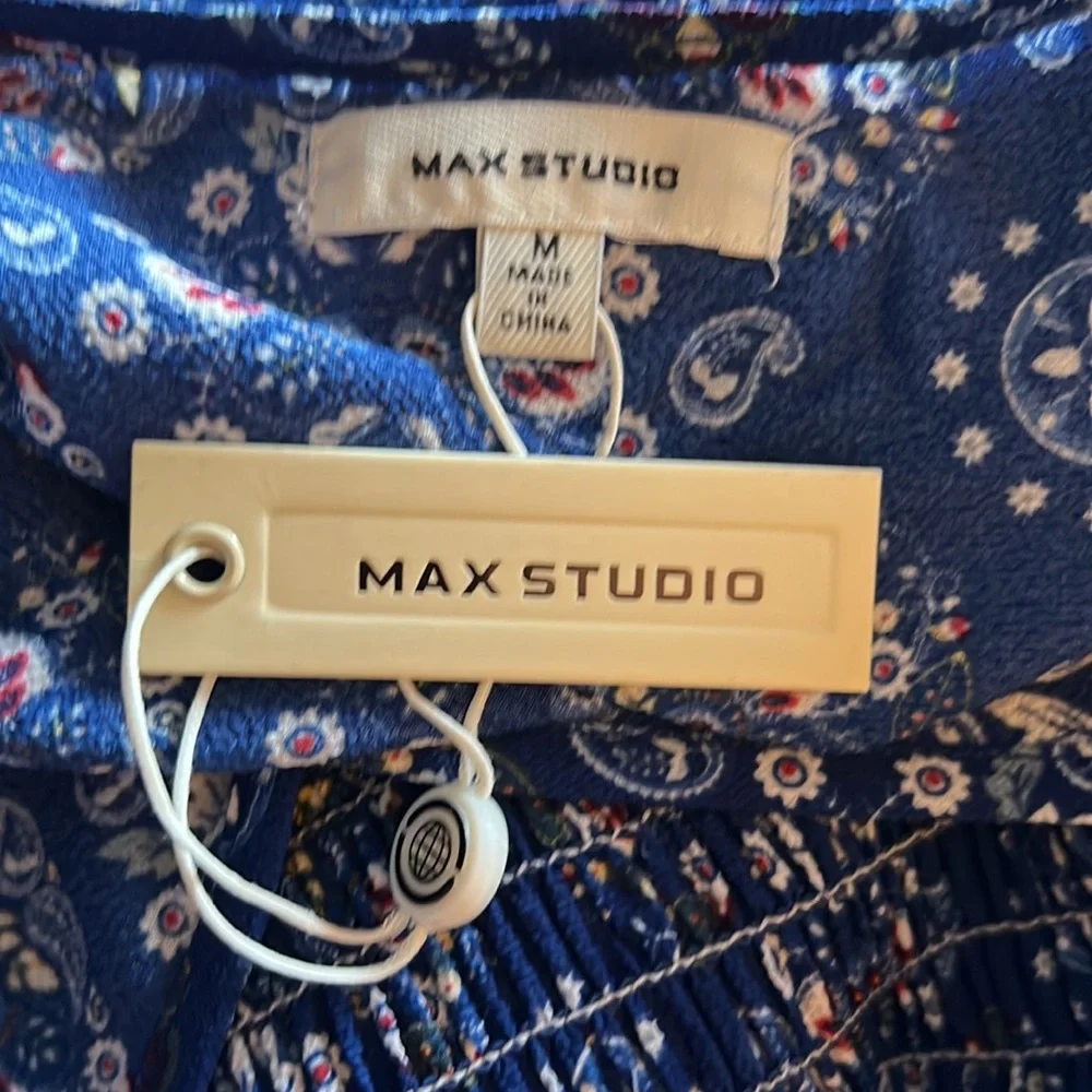 Max Studio Blue A-Line Dress - Picture 3 of 4